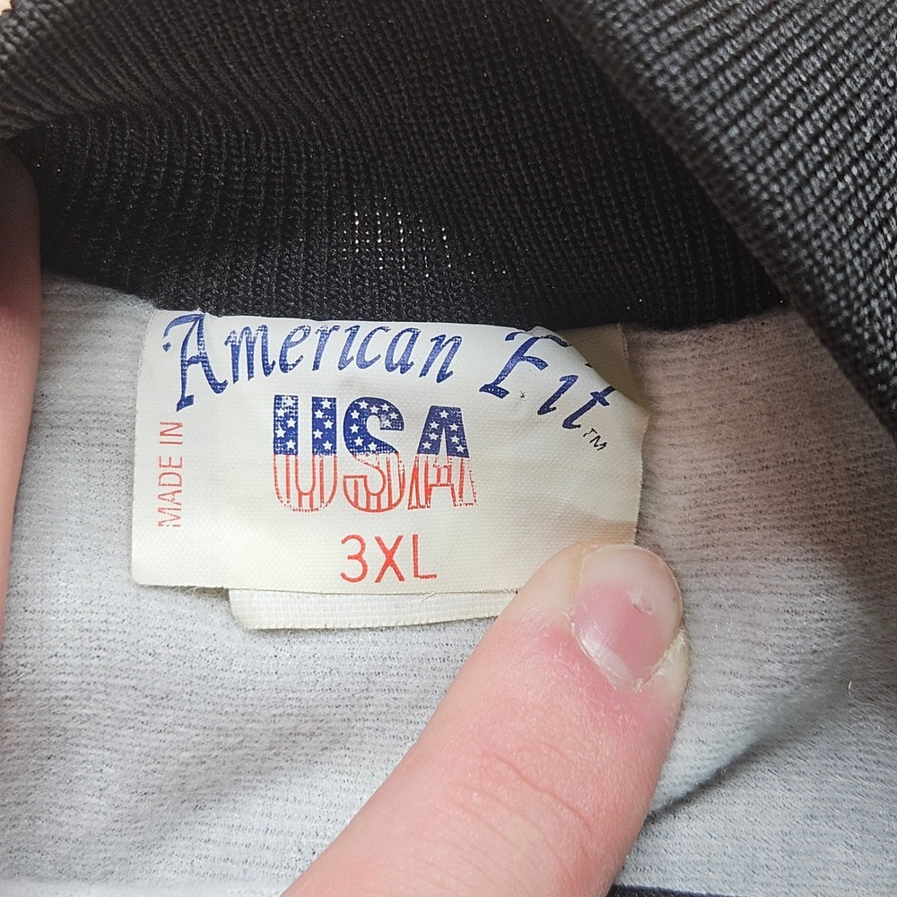 American‎ Fit Bomber Jacket Mens 3XL Black US Army Combat Wounded Veteran Patch - Picture 3 of 16